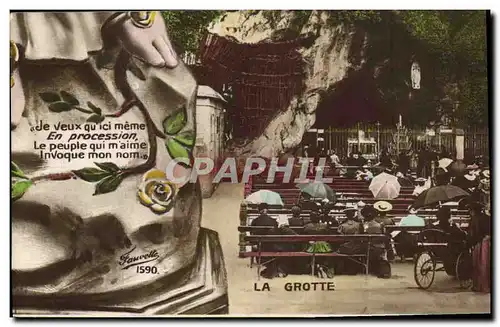 Cartes postales Puzzle Lourdes La grotte
