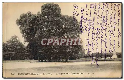 Ansichtskarte AK Arbre Fontainebleau La foret Carrefour de la table du roi