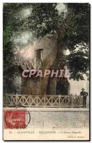 Cartes postales Arbre Allouville Bellefosse Le chene chapelle