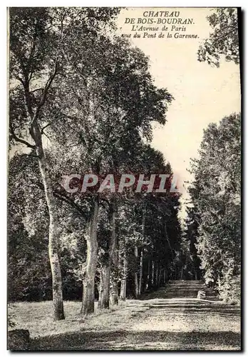 Cartes postales Arbre Chateau de Bois Bourdran L&#39avenue de Paris vue du Pont de la Garonne