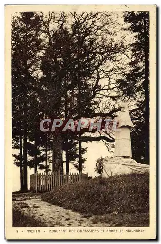 Cartes postales Arbre Woerh Monument des cuirassiers et arbre de Mac Mahon Militaria