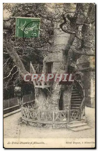 Cartes postales Arbre Le chene Chapelle d&#39Allouville