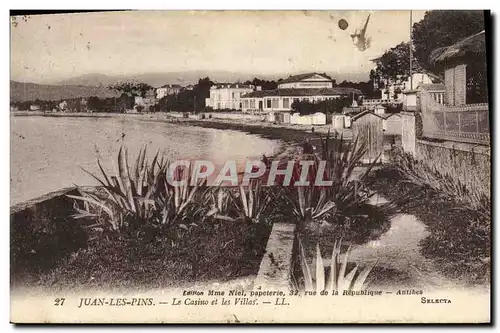 Ansichtskarte AK Juan les Pins Le casino et les villas