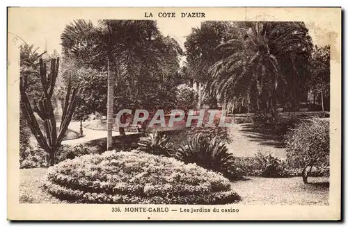 Cartes postales Monte Carlo Les jardins du casino