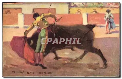 Cartes postales Corrida Course de taureaux Pase natural