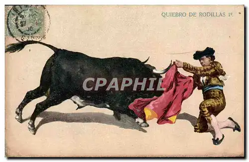 Cartes postales Corrida Course de taureaux Quiebro de Rodillas