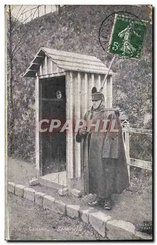 Cartes postales Militaria A la caserne Sentinelle