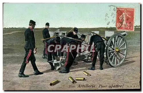 Ansichtskarte AK Militaria Artillerie Pour abattre