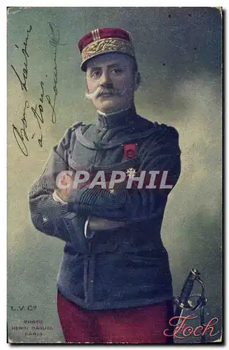 Cartes postales Militaria General Foch