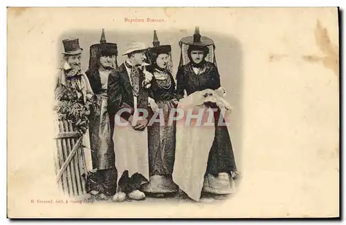 Cartes postales Folklore Bresse Bapteme Bressan