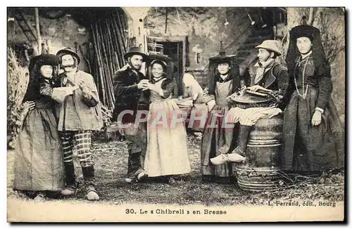 Cartes postales Folklore Bresse Le Chibrell en Bresse