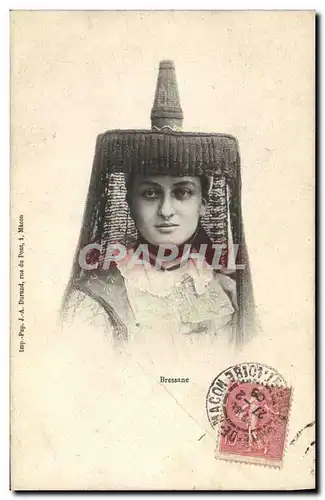 Cartes postales Folklore Bresse Bressanne