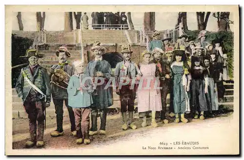 Ansichtskarte AK Folklore Bresse Les Ebaudis La noce Bressane Anciens costumes