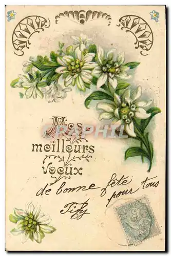 Cartes postales Fantaisie Fleurs