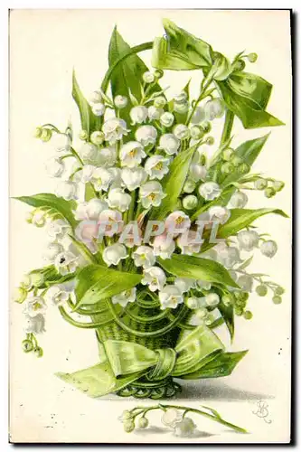 Ansichtskarte AK Fantaisie Fleurs Muguet