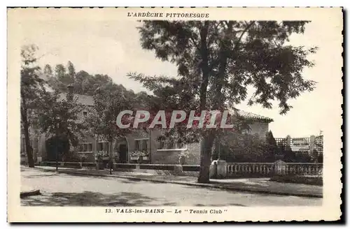 Cartes postales Tennis Club Vals Les Bains