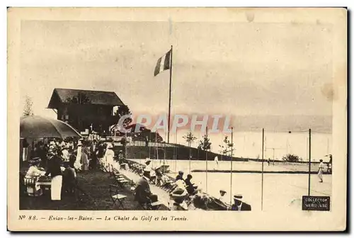 Ansichtskarte AK Evian les Bains Le chalet du golf et le Tennis