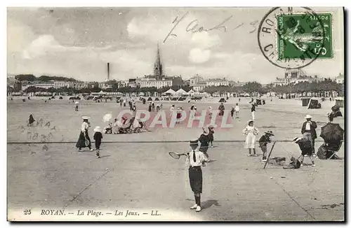 Ansichtskarte AK Tennis Royan La plage Les jeux