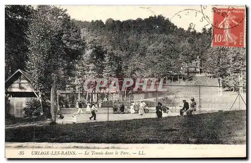 Cartes postales Uriage les Bains Le Tennis dans le parc