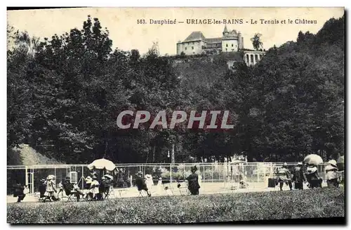Cartes postales Dauphine Uriage les Bains Le Tennis et le chateau