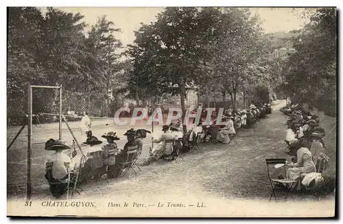 Ansichtskarte AK Tennis Chatelguyon Dans le parc