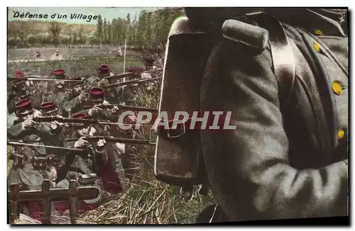 Cartes postales Puzzle Militaria Defense d&#39un village