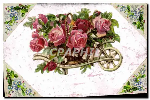 Cartes postales Fantaisie Fleurs