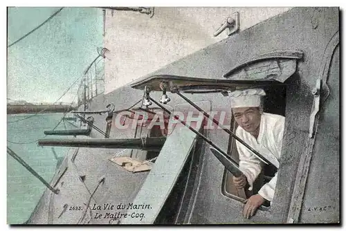 Cartes postales Militaria Marins La vie du marin Le maitre coq