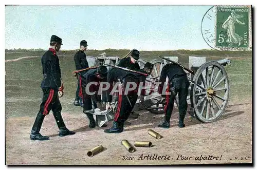 Cartes postales Militaria Artillerie Pour abattre ! Canon