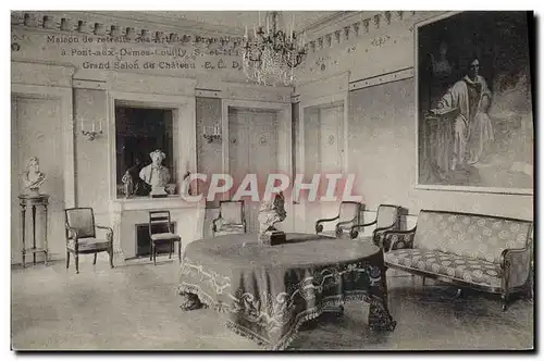 Cartes postales Cinema Maison de retraite des artistes dramatiques a Pont aux Dames Couilly Grand salon du chate