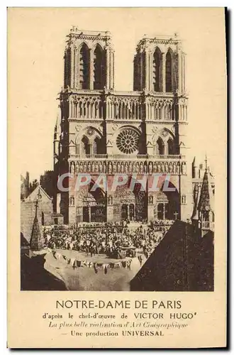 Cartes postales Cinema Notre Dame de Paris Victor Hugo