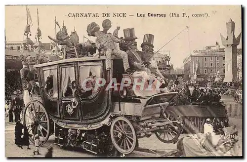 Cartes postales Carnaval de Nice Les course
