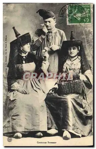 Cartes postales Folklore Costumes Bressans