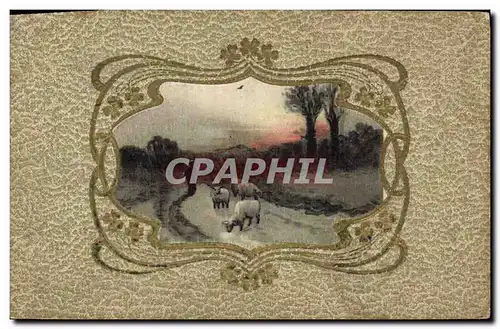 Cartes postales Fantaisie Moutons