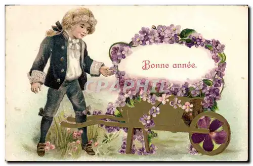 Cartes postales Fantaisie Fleurs Enfant