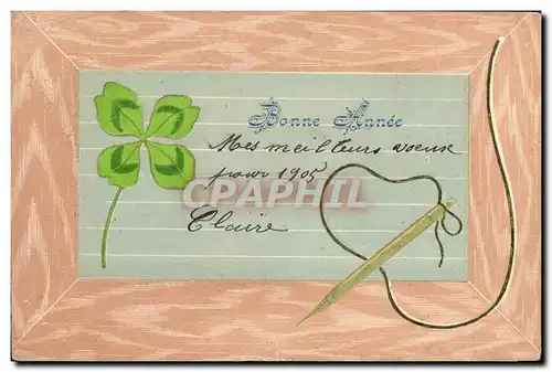 Cartes postales Fantaisie Fleurs Trefle