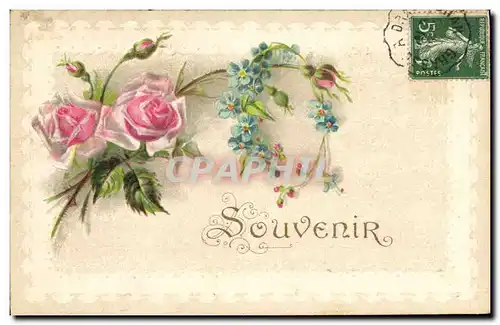 Cartes postales Fantaisie Fleurs