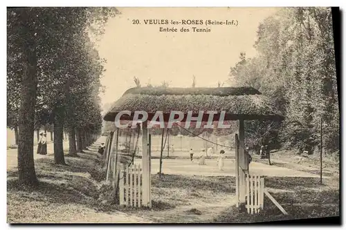Cartes postales Veules les Roses Entree des Tennis