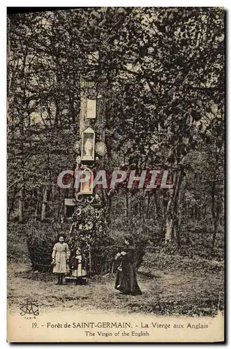 Cartes postales Arbre Foret de Saint Germain La Vierge aux Anglais