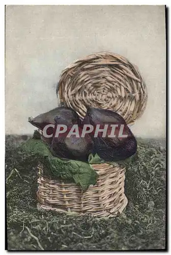 Cartes postales Fantaisie Fleurs Figues