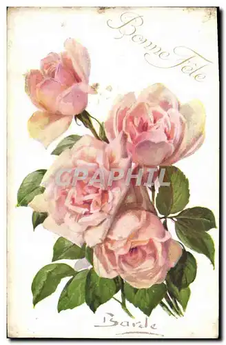 Cartes postales Fantaisie Fleurs