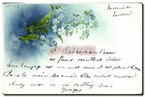 Cartes postales Fantaisie Fleurs