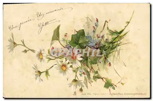 Cartes postales Fantaisie Fleurs