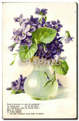 Cartes postales Fantaisie Fleurs