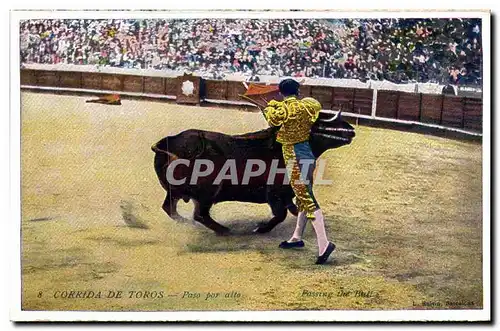 Ansichtskarte AK Corrida Course de taureaux Corrida de Toros Paso por alto