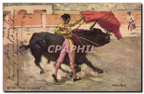 Cartes postales Corrida Course de taureaux Pase de pecho