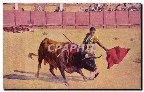 Cartes postales Corrida Course de taureaux Bertuchi