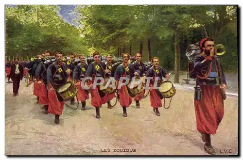 Cartes postales Militaria Les zouzous