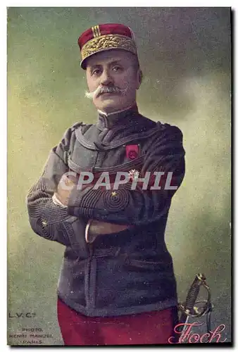 Cartes postales Militaria General Foch