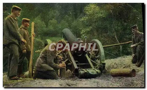 Cartes postales Militaria Canon